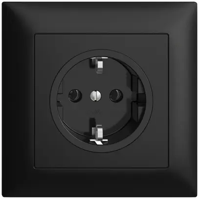 Presa SCHUKO INC EDIZIOdue FMI, 16A, 250VAC, L+N+PE nero 