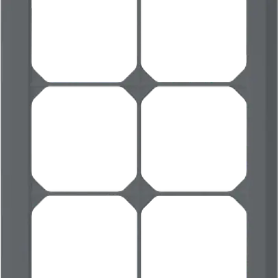 Intestazione INC kallysto.line 3×2 antracite verticale 