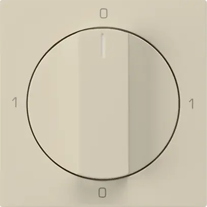 Inserto per interruttore rotativo kallysto 0/1L beige con manopola 