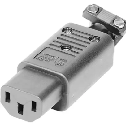 Prise d'appareils T113 C13 noir, type 4782 70°C 