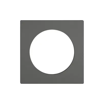 Kit de recouvrement EDIZIO.liv SNAPFIX® thermostat 60×60×7mm gris foncé IP20 