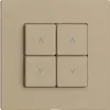 Comando per interruttore tapparelle 2c/4t Edue Wiser sand 