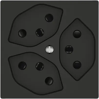 Prise EDIZIO.liv SNAPFIX® 3×T13 avec shutter no 