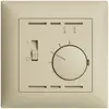 Kit frontal EDIZIOdue vanille 88×88mm pour thermostat d'ambiance 