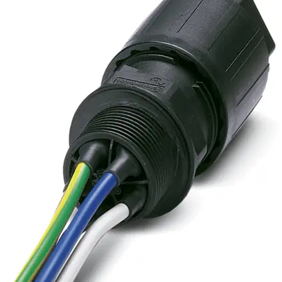 Passacavo QUICKON 4LPE M20 2.5mm² Ø9…16mm con dado + cavo 1m nero 