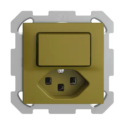 Combinazione INC 6/1L+T23 16A EDIZIOdue olive 