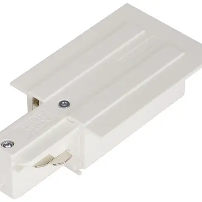 Alimentazione laterale SLV per binario cond.INS EUTRAC 3f, PE a sinistra, bianco 