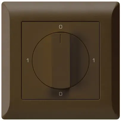 Interruttore rotativo INC kallysto.line 0/3L marrone con manopola 