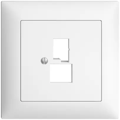 Kit frontal ENC EDIZIOdue blanc pour prise DSL à large bande 