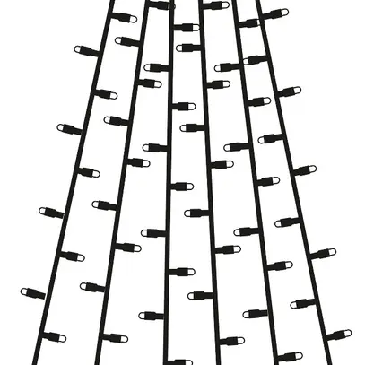 Ghirlanda luminosa albero System 24 Extra nero, 1.8W, 84 LED, 1.8m, bianco caldo 