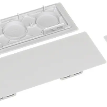 Plaque passe-câbles Hager Univers droite 