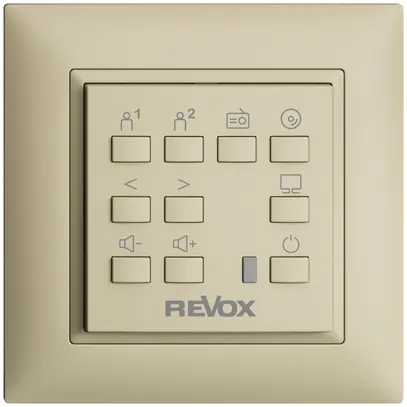 comando a parete EDIZIOdue per Voxnet FMI, con 10 tasto, LED, IR, vanille 