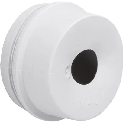 Gommino passacavo Hager 1 cavo M40 materiale sintetico grigio 