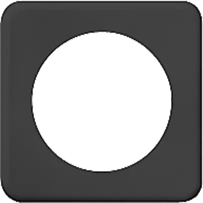 Abdeckplatte I 58mm schwarz 