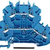 Morsetto 2 piani WAGO TopJobS 2.5mm² N/N blu serie 2002 