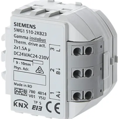 Attuatore per valvola termica INS Siemens 2×1.5A 24…230VDC, 24VDC 