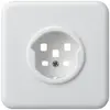 UP-Frontset HA basico für Steckdose Typ 25 mit Steckklemmen weiss 