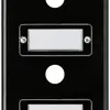 Placca di copertura INC basico 3×1 16+16+16mm nero 