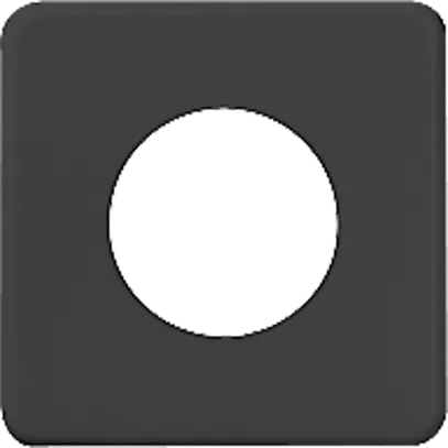 Placca di copertura I 43mm nero 1×43mm nero 