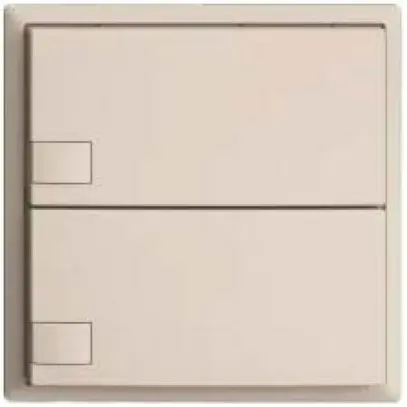 Poussoir KNX RGB EDUE, 250mW, s.LED, 2×poussoir, commande 1×touche, crema 