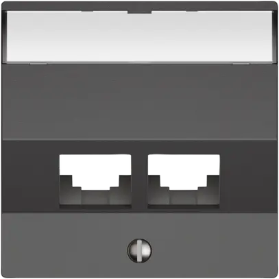 Kit de montage EDIZIO.liv EASYNET S-One SNAPFIX® incliné 2×RJ45 grf 