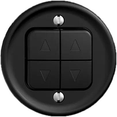 Poussoir pour stores ENC STANDARDdue Q noir 2 canaux 