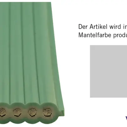 Cavo piatto Woertz Power 5×2.5 mm² senza alogeni GR B2ca 