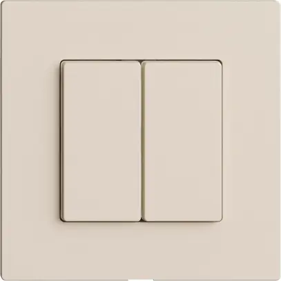 Abdeckset zu Druckschalter 2K/2T Edue Wiser crema 