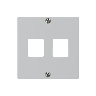 Plaque frontale HMS kallysto pour 2 modules gris clair 