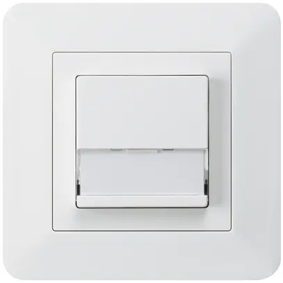 Tasto di suoneria INC A/1L kallysto.trend bianco con porta-etichetta 37×15mm 