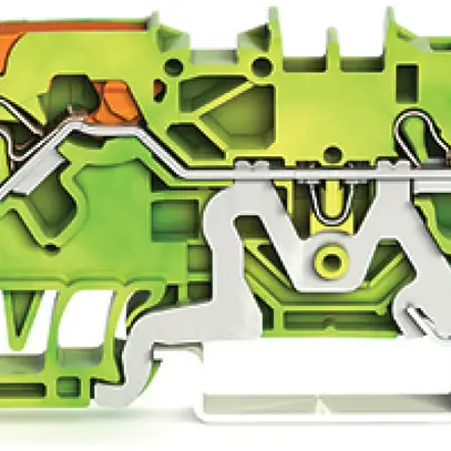 Schutzleiterklemme WAGO TOPJOB-S 2.5mm² 2L grün/gelb Serie 2102 