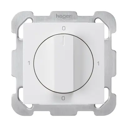 UP-Drehschalter kallysto 0/2L weiss mit Drehgriff 