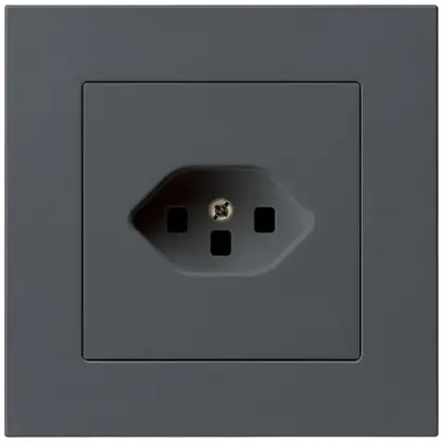 Prise ENC kallysto.pro T23 anthracite avec bornes enfichables 