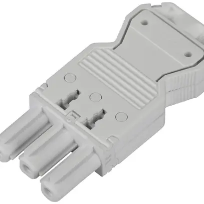 Connettore ad innesto OptiLine 50 GST18 3P presa bianco 