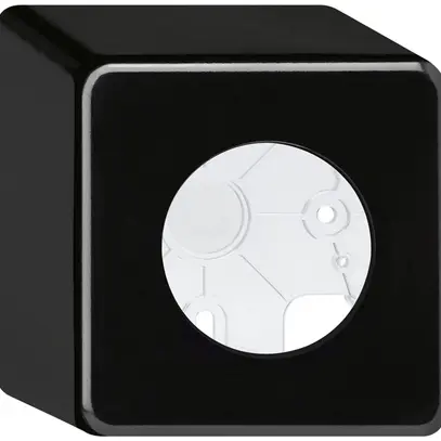 Scatola AP basico nero h=64mm Ø43mm 