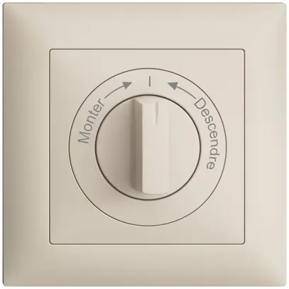 Kit frontale Monter->I<- Descendre EDIZIOdue 88×88mm crema 