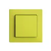 Frontset EDIZIOdue lemon 60×60mm für Druckschalter 