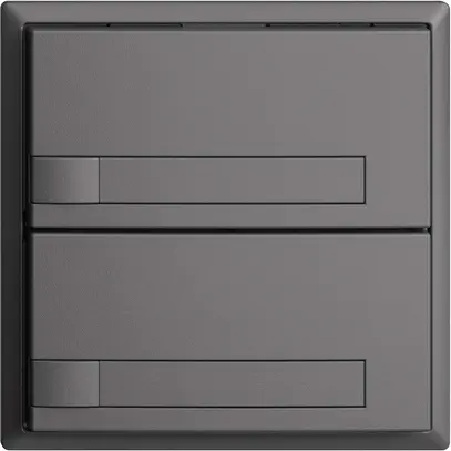 Tasto univ. INC 2×1t mors. a vite EDIZIOdue grigio scuro, con carta 