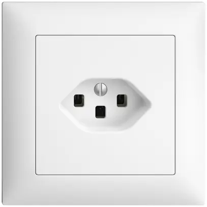Presa INC EDIZIOdue T23 16A bianco con morsetti innest. 88×88×41mm 