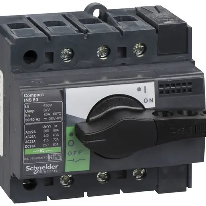 Interrupteur de charge INC Schneider Electric NS-I 80 3L gris/noir 