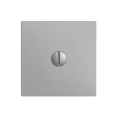 Plaque frontale EDIZIOdue silver pour obturateur 