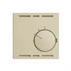 Kit frontal EDIZIOdue vanille 60×60mm pour thermost.d'amb. 