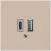 Presa di carica USB kallysto 18W PD 1×tipo A 1×tipo C beige 