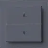 Pulsante per tapparelle kallysto antracite con 2 tasti di comando 