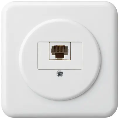 Scatola di raccordo INC basico 1×RJ45u bianco 