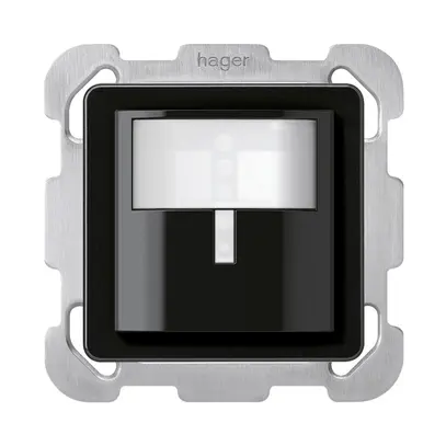 Rilevatore di movimento INC Hager basico B stazione secondaria nero 