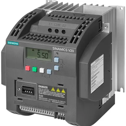 Convertisseur de fréquence Siemens SINAMICS V20 3kW 3AC non-filtré Modbus 