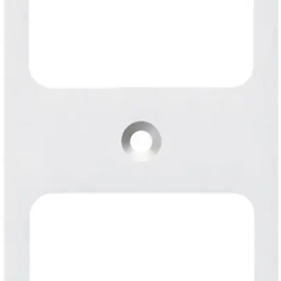 Placca di fissaggio Hager FLF 3/5 2×1 alluminio anodizzato bi 