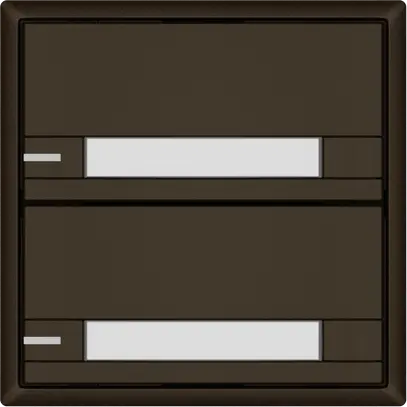 Pulsante universale EDIZIO.liv UNI SNAPFIX® c.LED RGB 2× com.2T targ.ma 