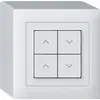 Pulsante per tapparelle KNX AP Hager BA kallysto Q quadruplo 88×88mm bianco 